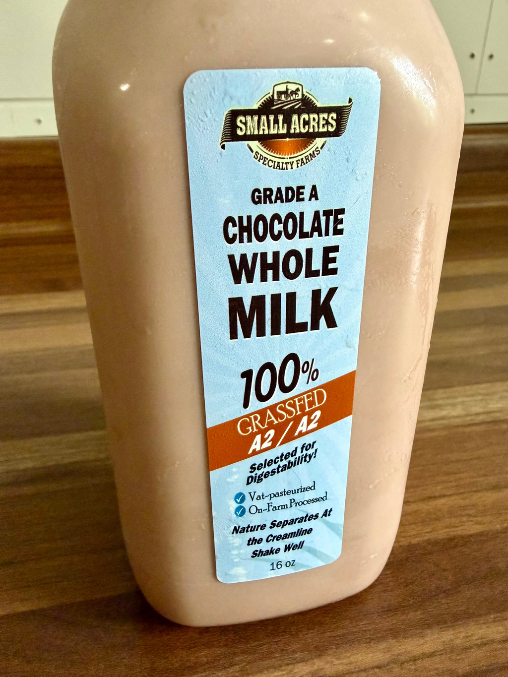 Organic A2/A2 Grass-Fed Chocolate Milk — 32 oz.