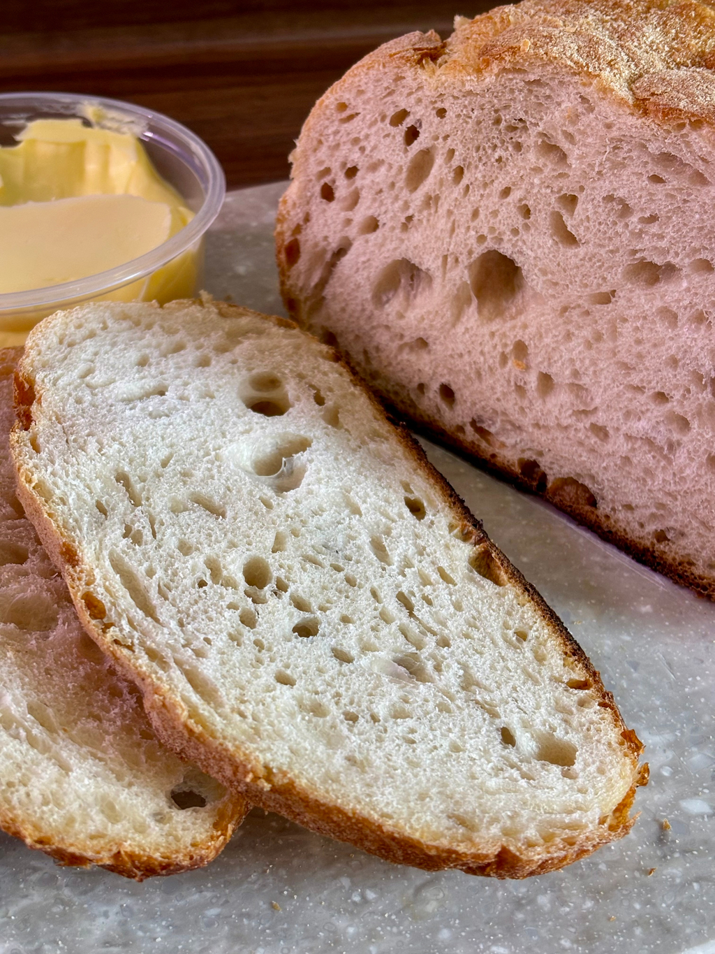 Sourdough White Wheat Bread — Freshly Baked Loaf
