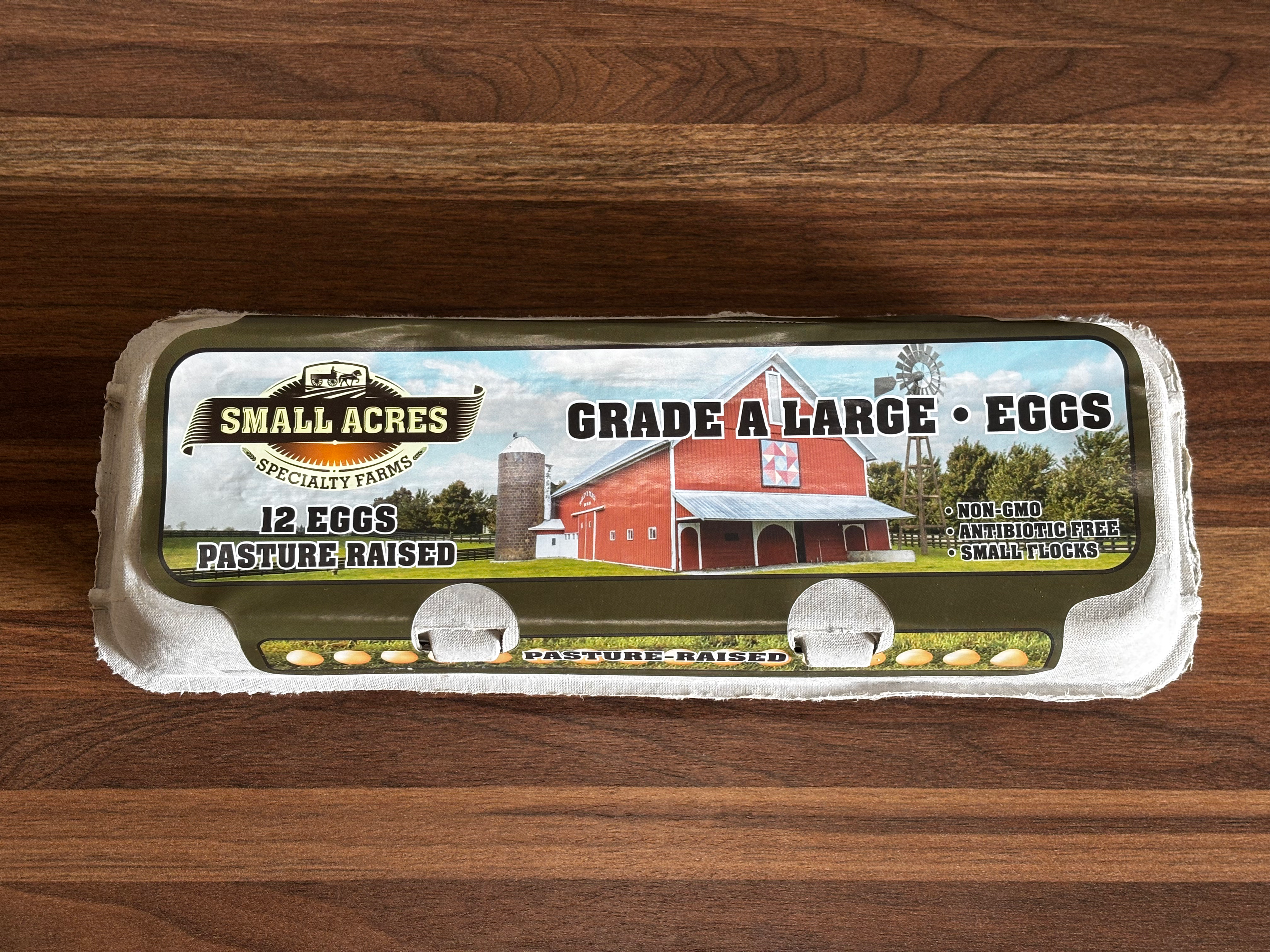 Non-GMO Pastured Eggs — 1 Dozen Large