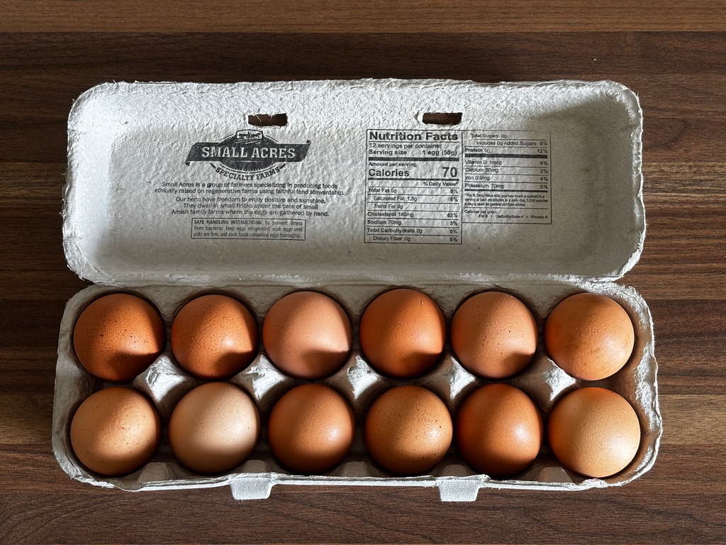 Non-GMO Pastured Eggs — 1 Dozen Large