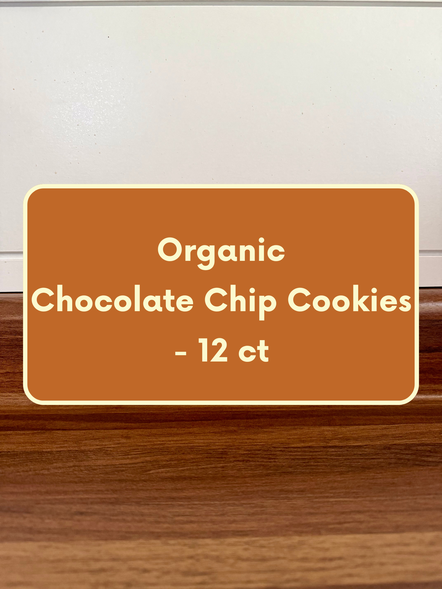 Organic Chocolate Chip Cookies — 12 ct.
