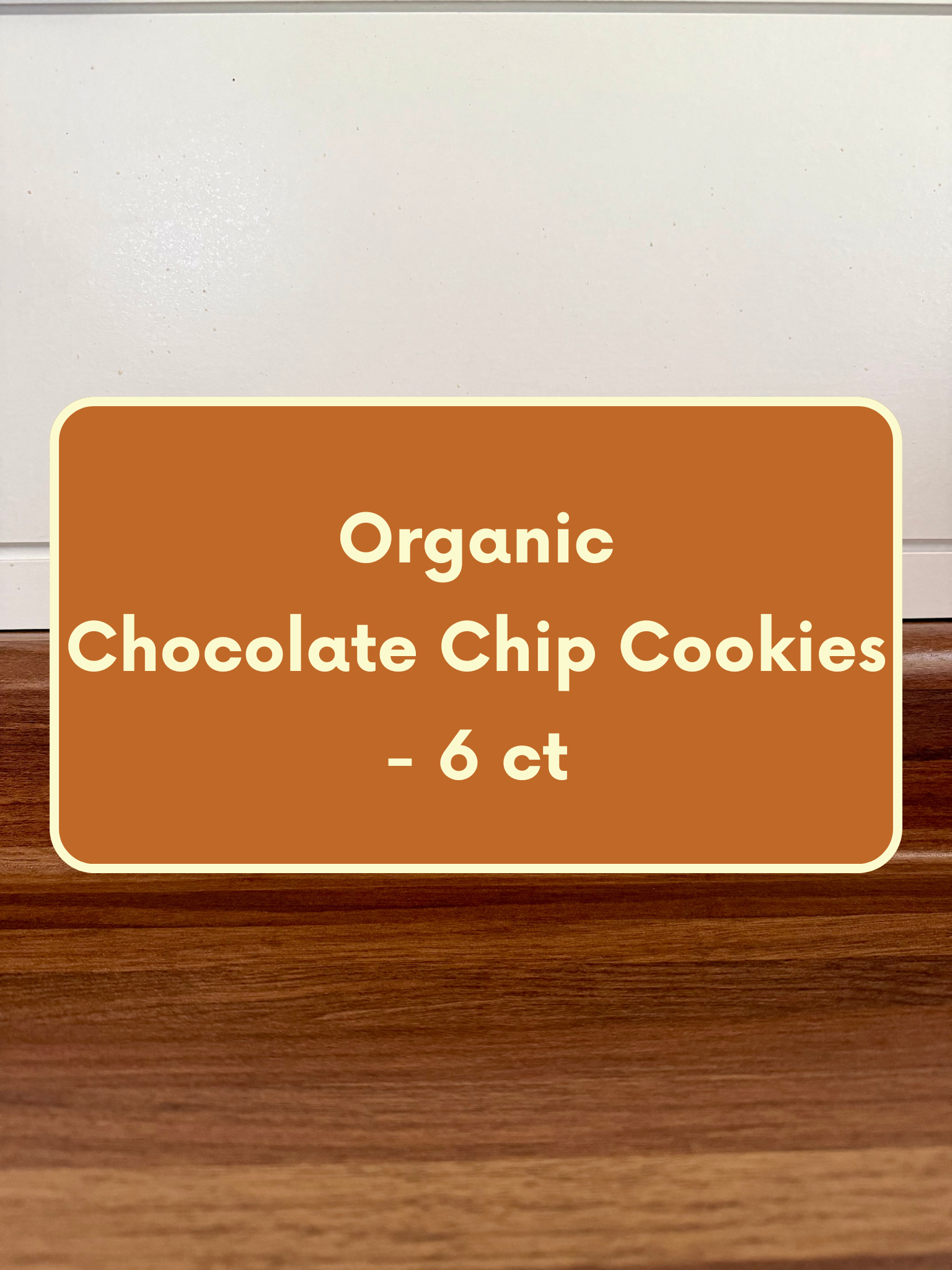 Organic Chocolate Chip Cookies — 6 ct.