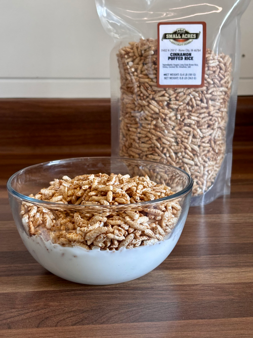 Cinnamon Puffed Rice Cereal — 0.4 lb. Bag
